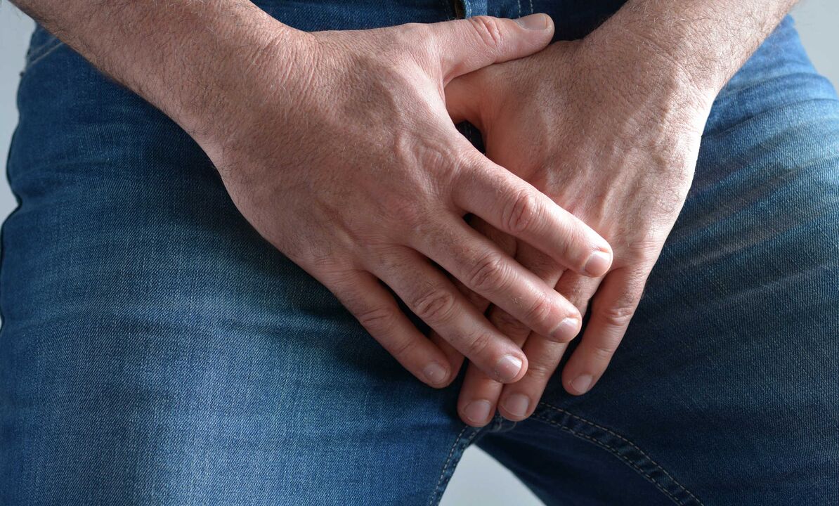 A man experiences groin discomfort from a microsurgical penile muscle transplant